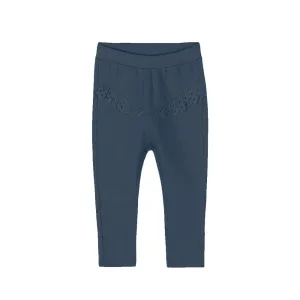 5.10.15 Front Lace Style Navy Blue Fleece Trousers 11365