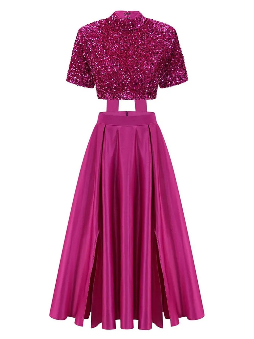 Anoop Sequin Top & Skirt Set
