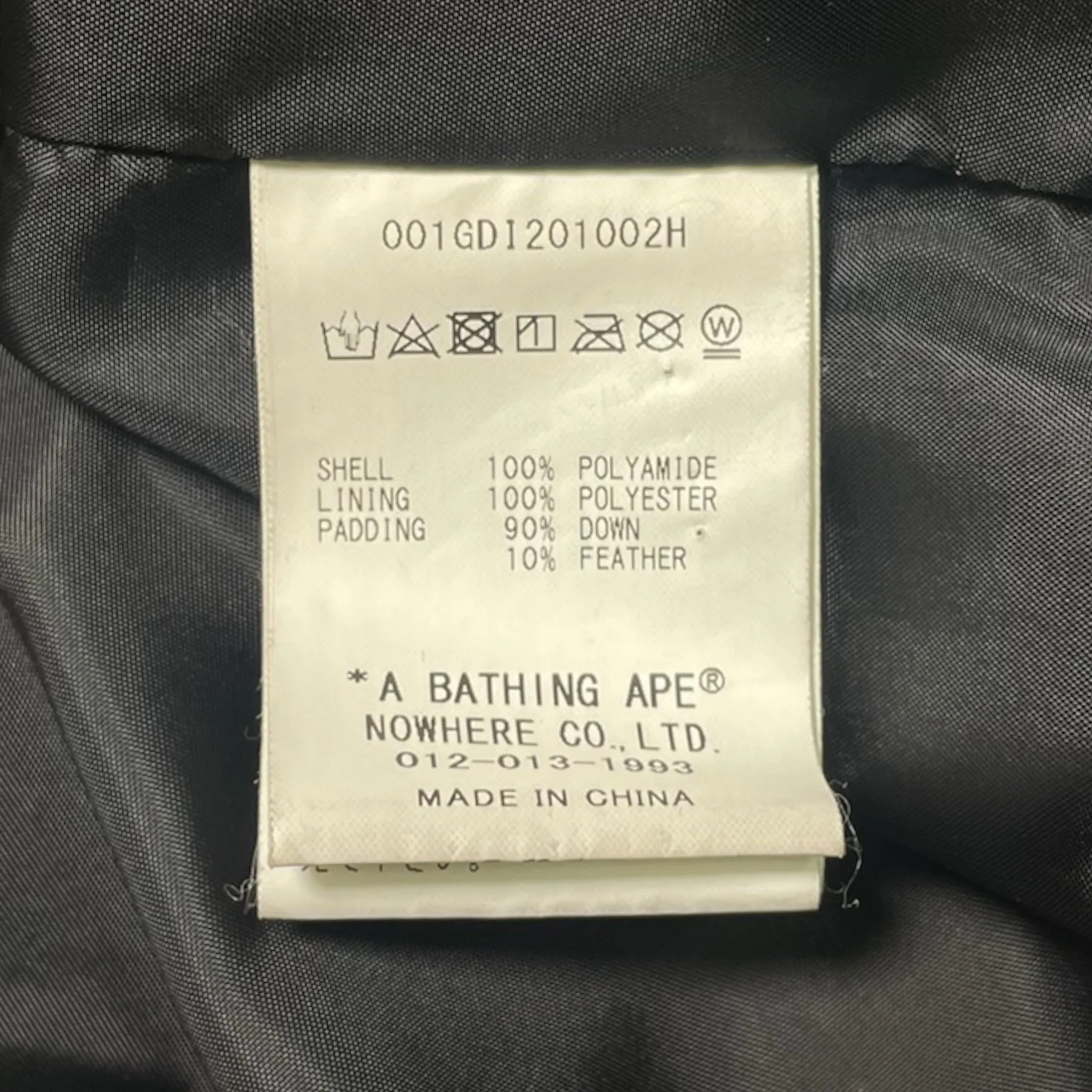 BAPE 1st Camo Down Jacket Green