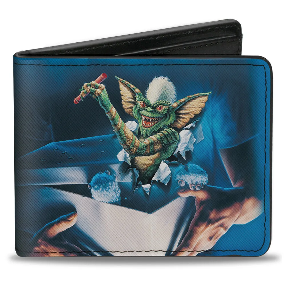 Bi-Fold Wallet - Gremlins Stripe Pose in Box   Logo Black Red