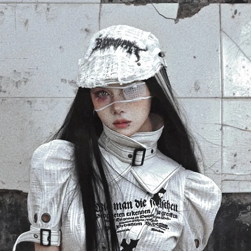 [Blood Supply] Madhouse Cotton Detachable Turtleneck Shirt