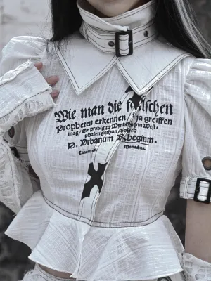 [Blood Supply] Madhouse Cotton Detachable Turtleneck Shirt