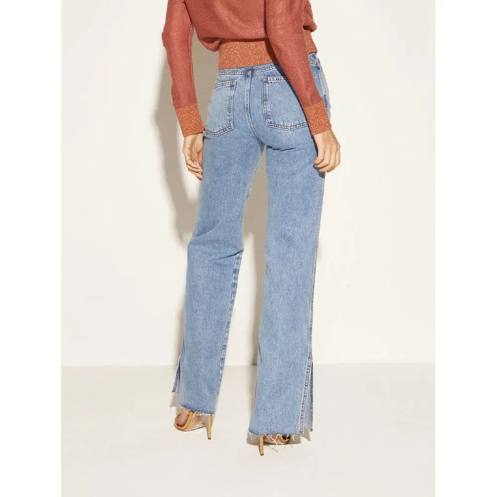 Calça Jeans Fenda Skunk