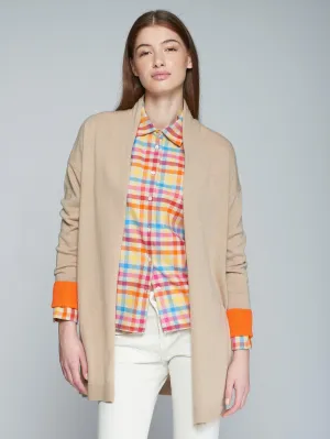 Camel Neon Naranja Cardigan
