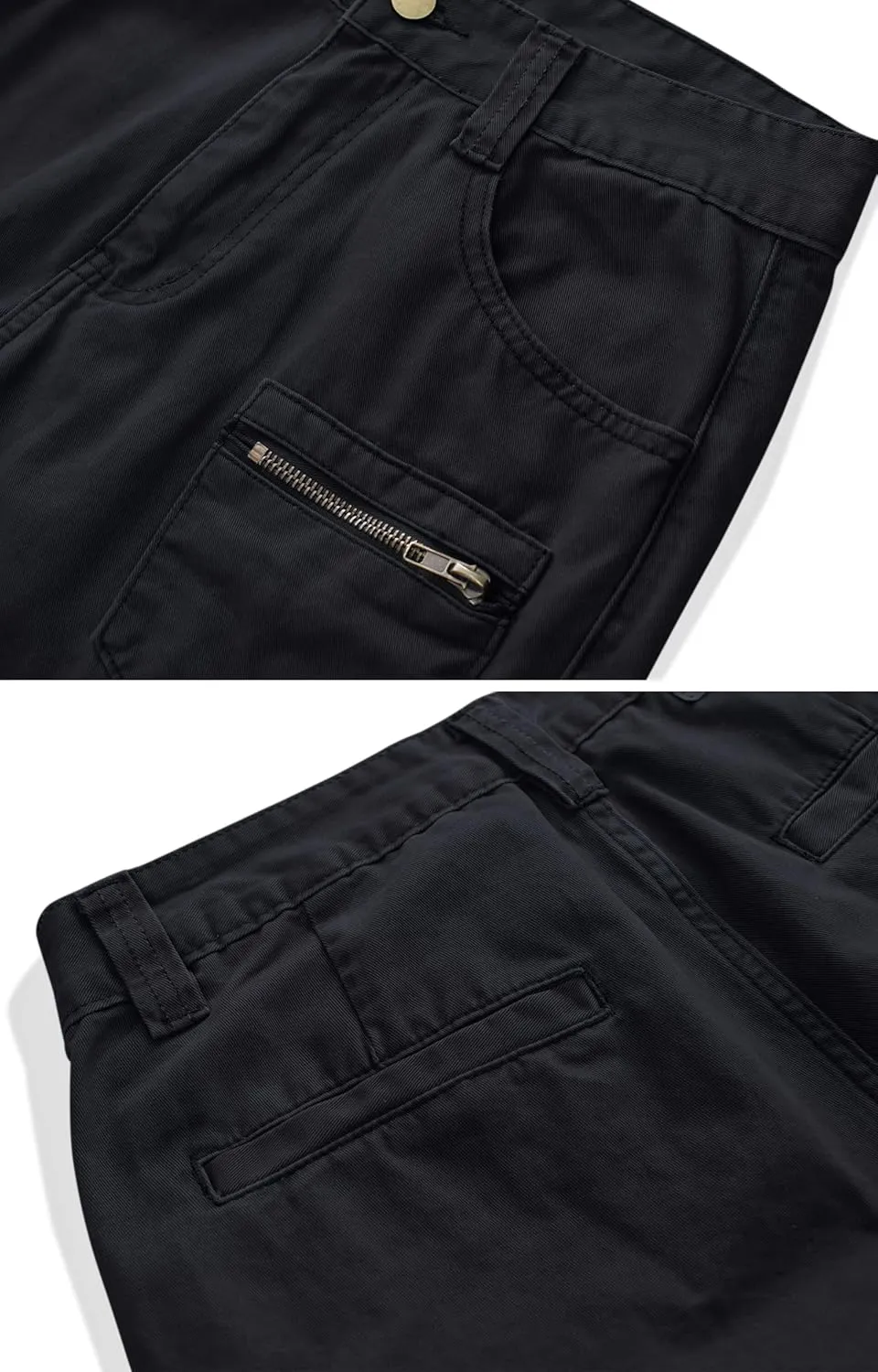 Cargo Pants for Men Relaxed Fit Work Pants Breathable Casual Pants with 8 Pockets No Belt