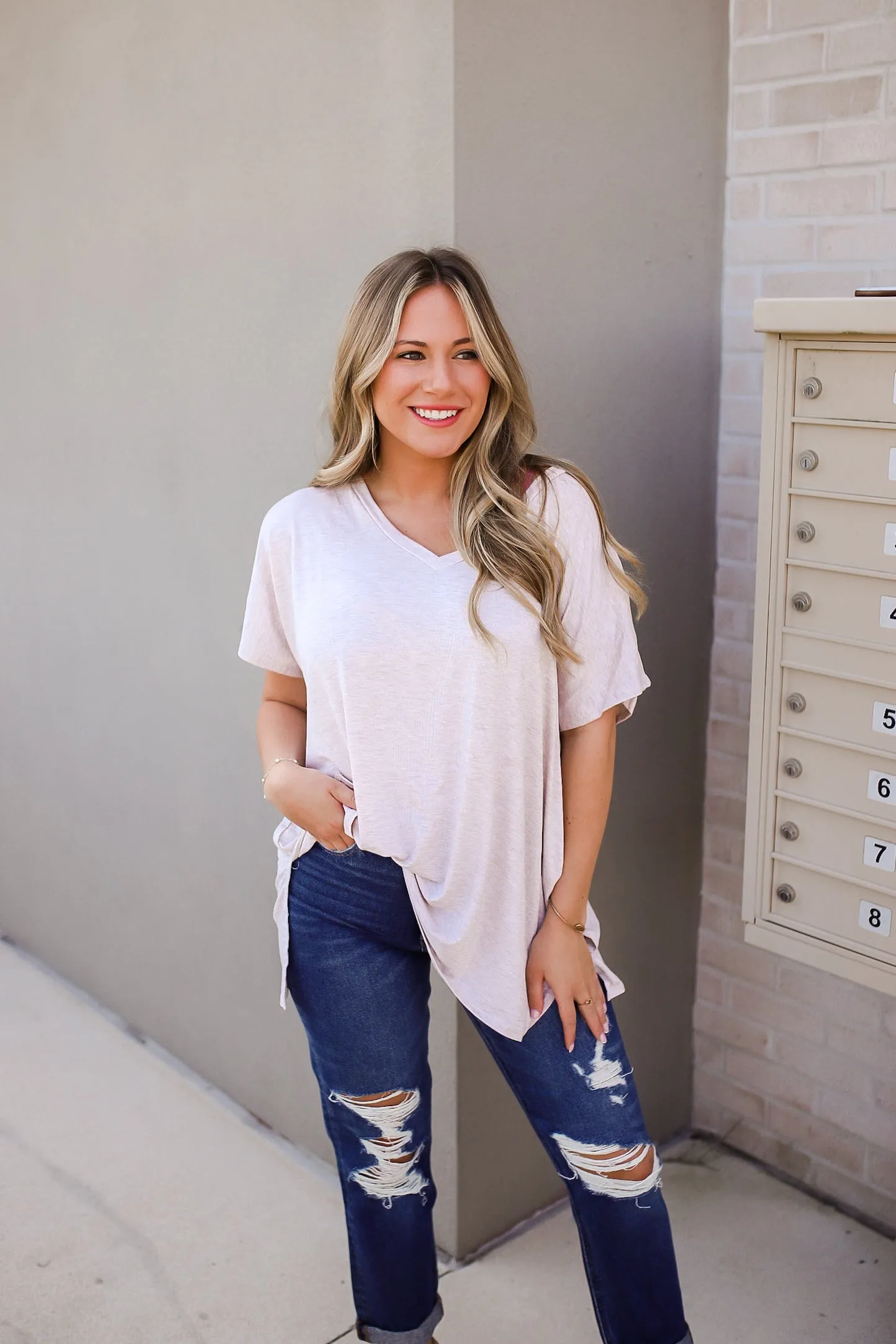 Clear Things Up V-Neck Top