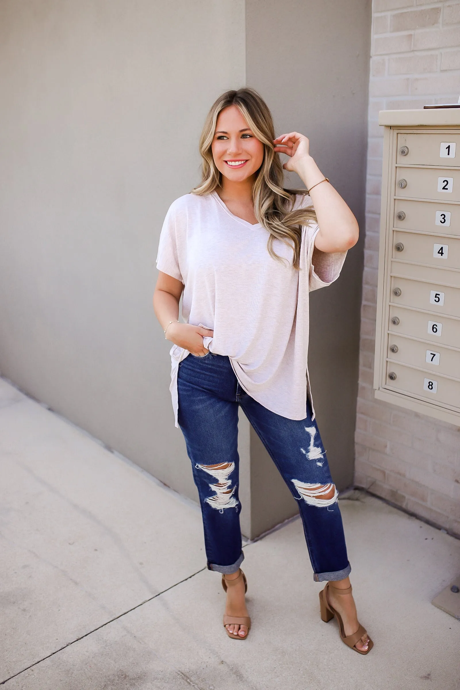 Clear Things Up V-Neck Top
