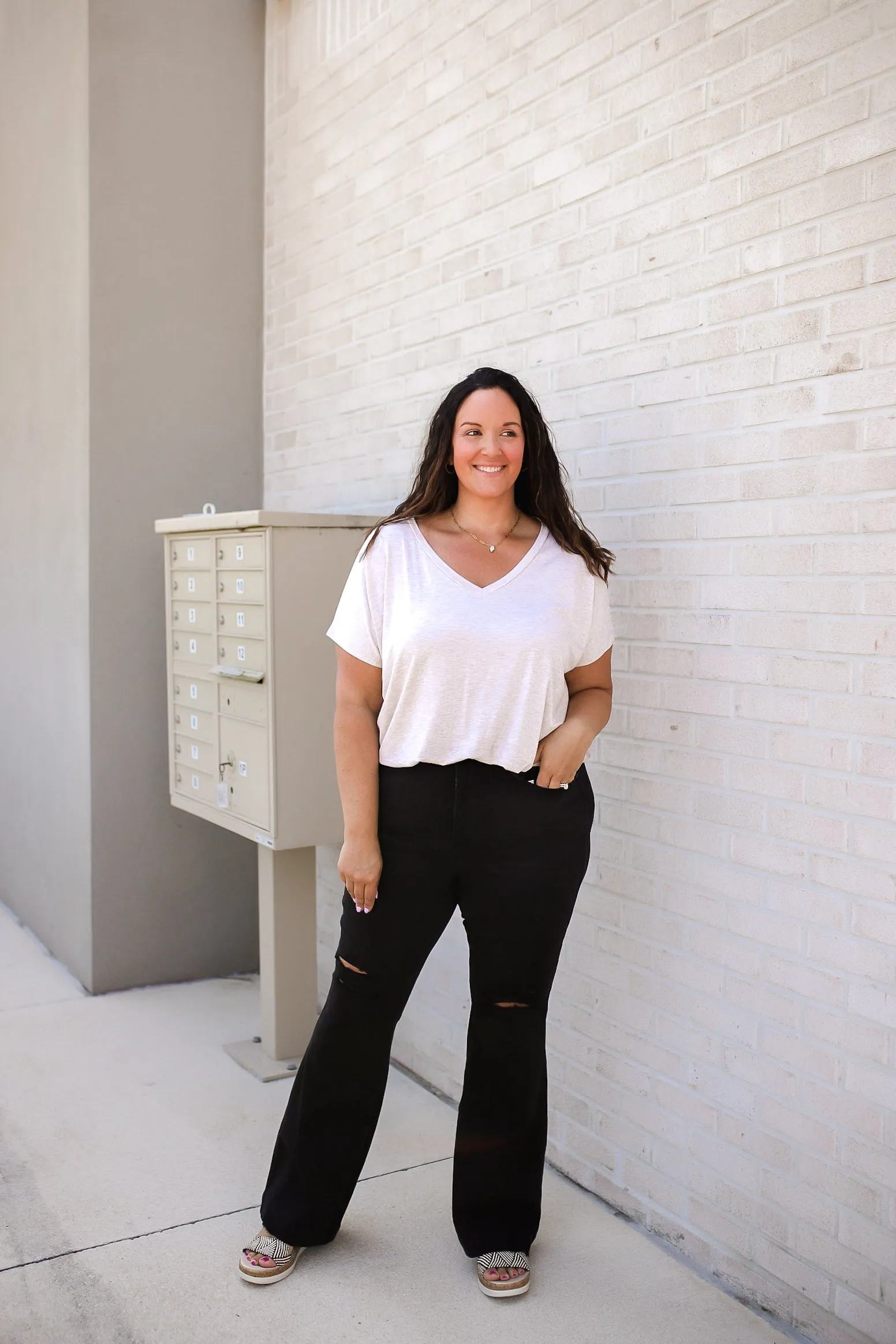 Clear Things Up V-Neck Top