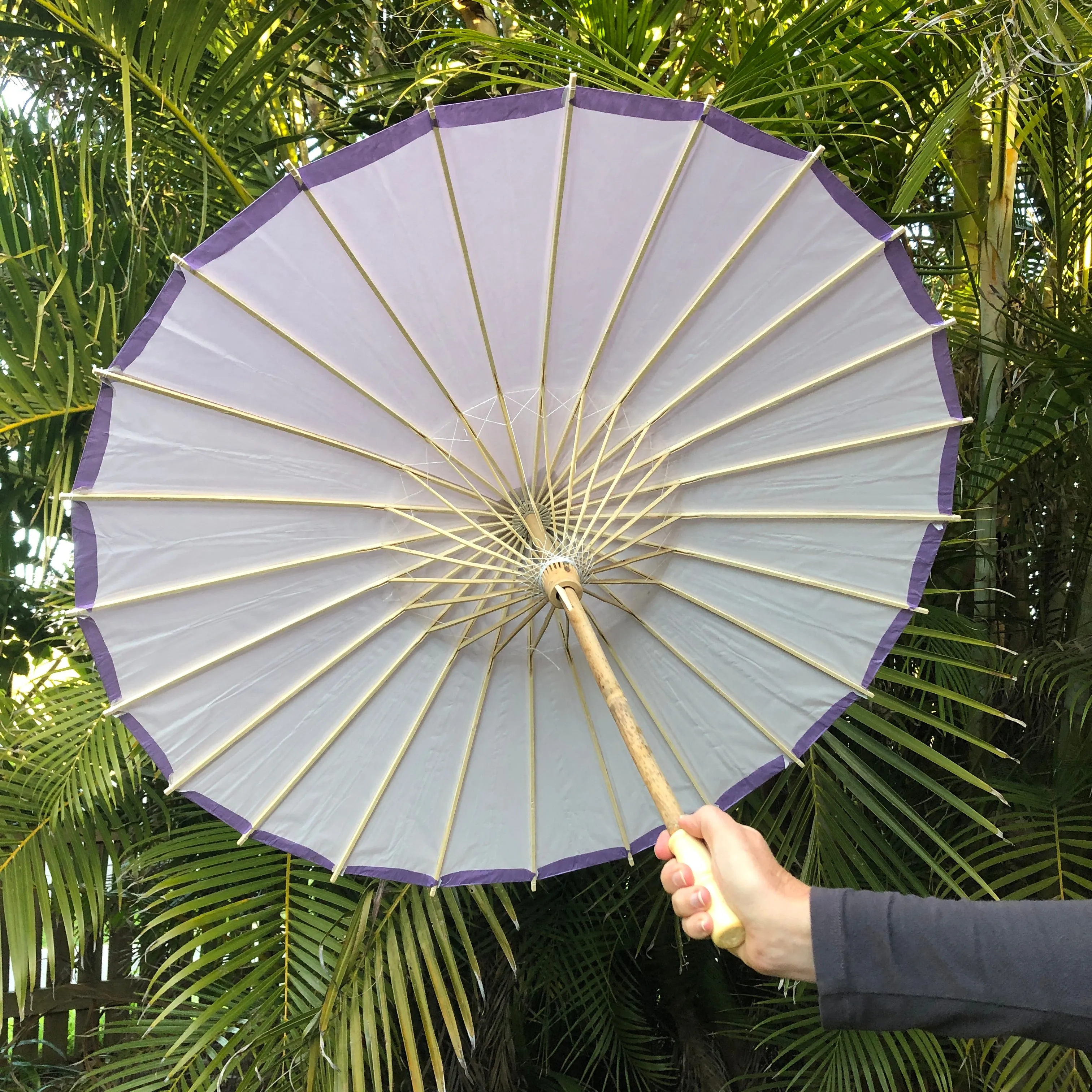 Clearance Sale - Purple Wedding Paper Parasol