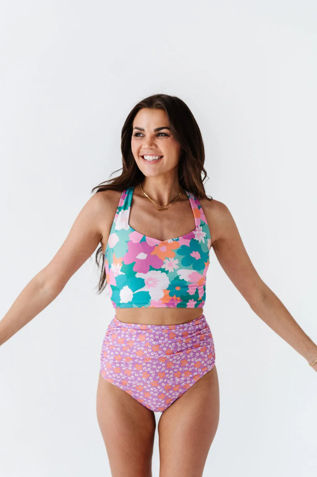 Daisy Sunrise High Waisted Ruched Bottoms