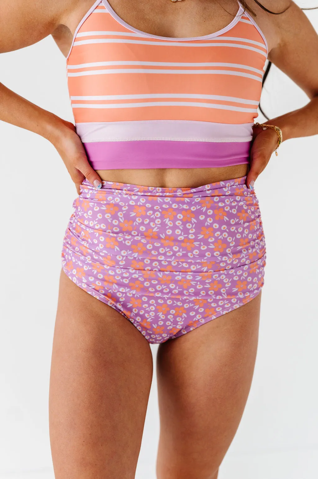 Daisy Sunrise High Waisted Ruched Bottoms