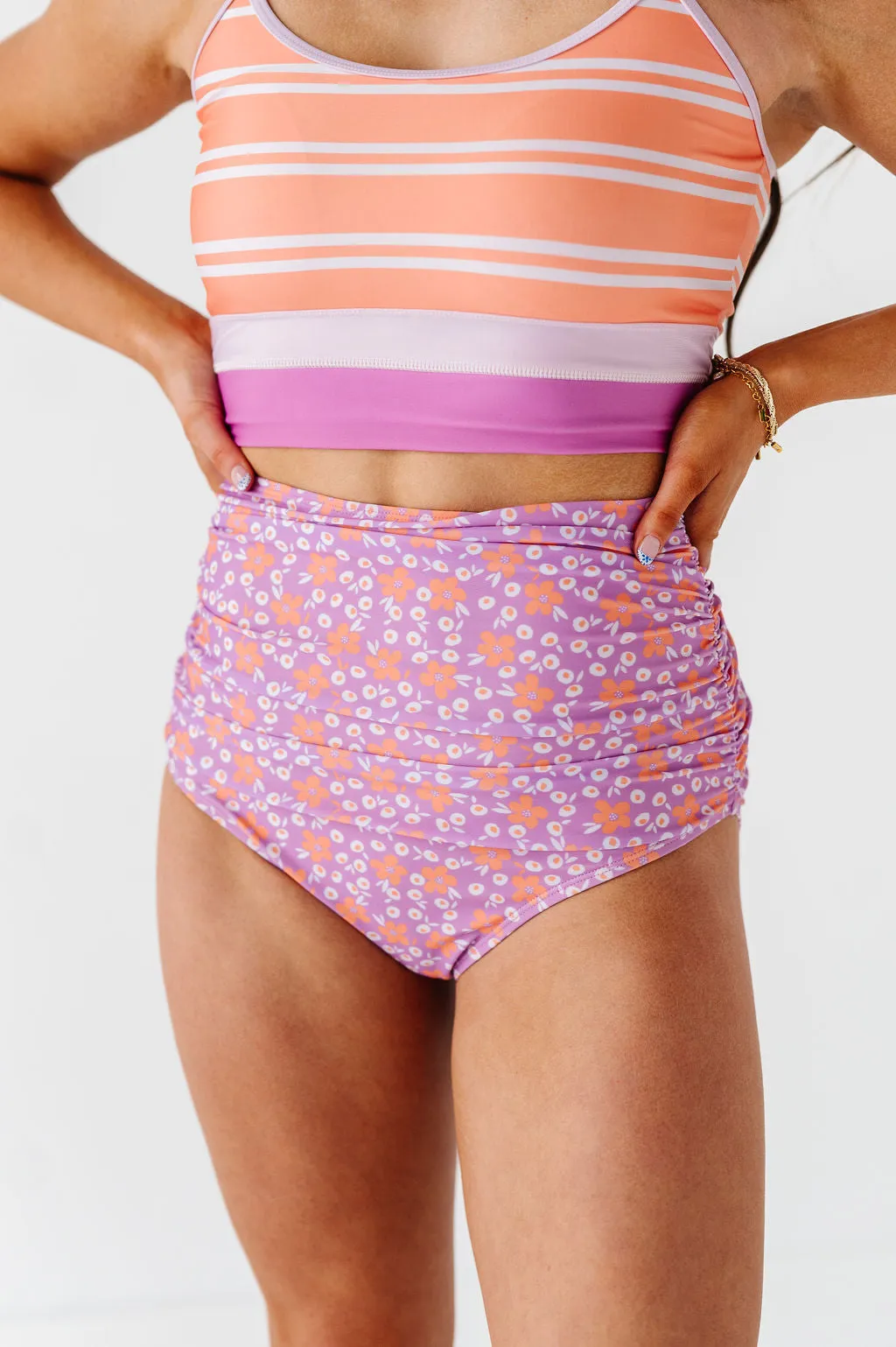 Daisy Sunrise High Waisted Ruched Bottoms