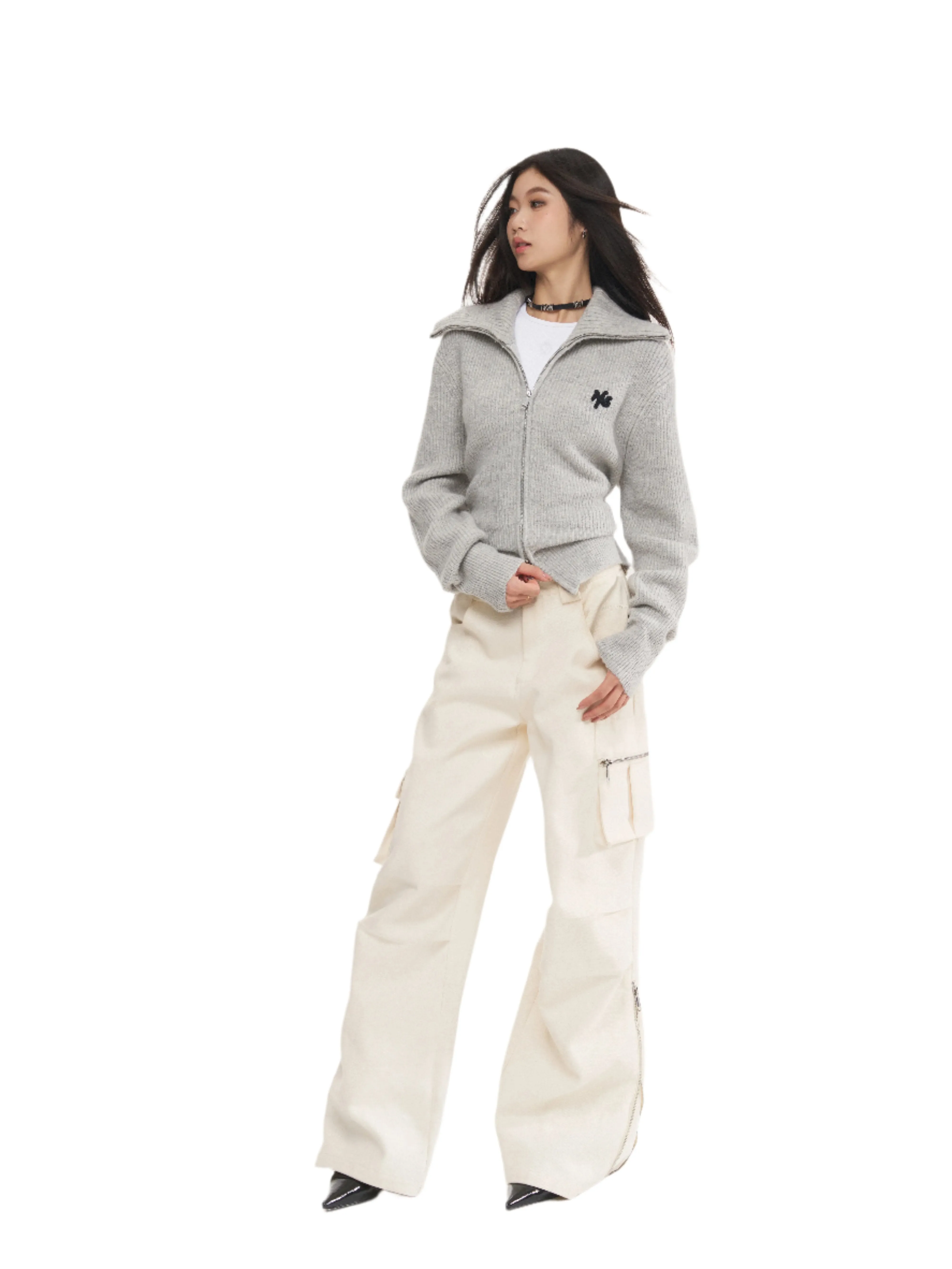 Desert Highway High Waisted Straight Leg Cargo Pants
