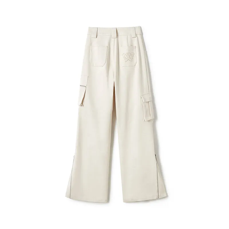 Desert Highway High Waisted Straight Leg Cargo Pants