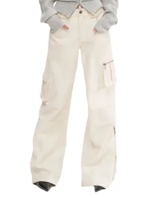 Desert Highway High Waisted Straight Leg Cargo Pants