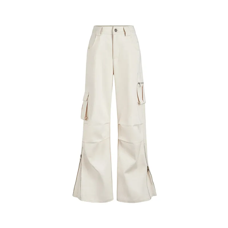 Desert Highway High Waisted Straight Leg Cargo Pants