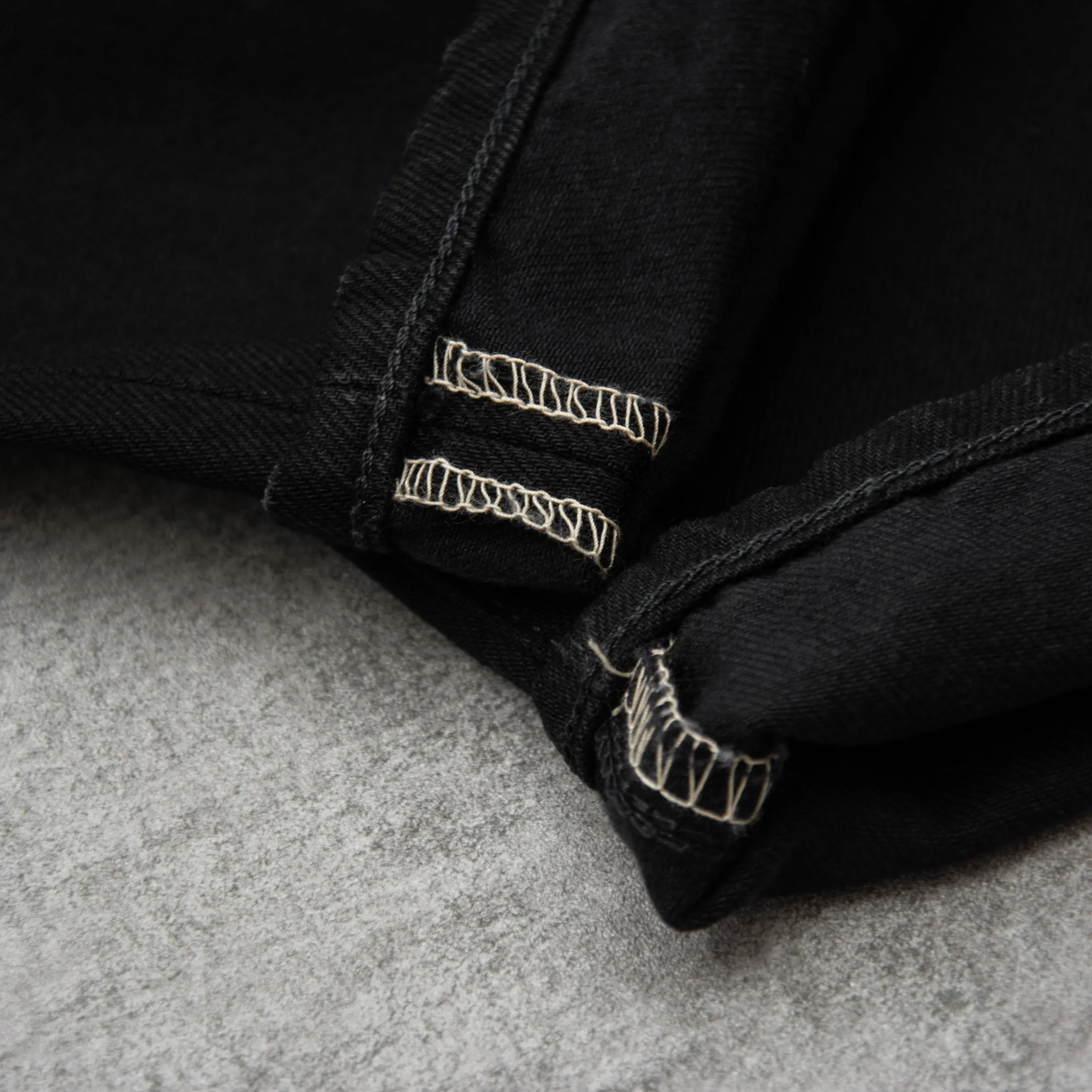 Edwin Slim Tapered Jeans Kaihara Stretch - Black Unwashed