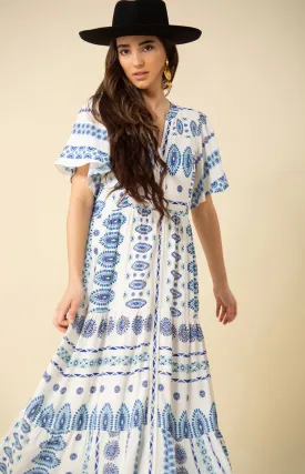 Hania Button Maxi Dress