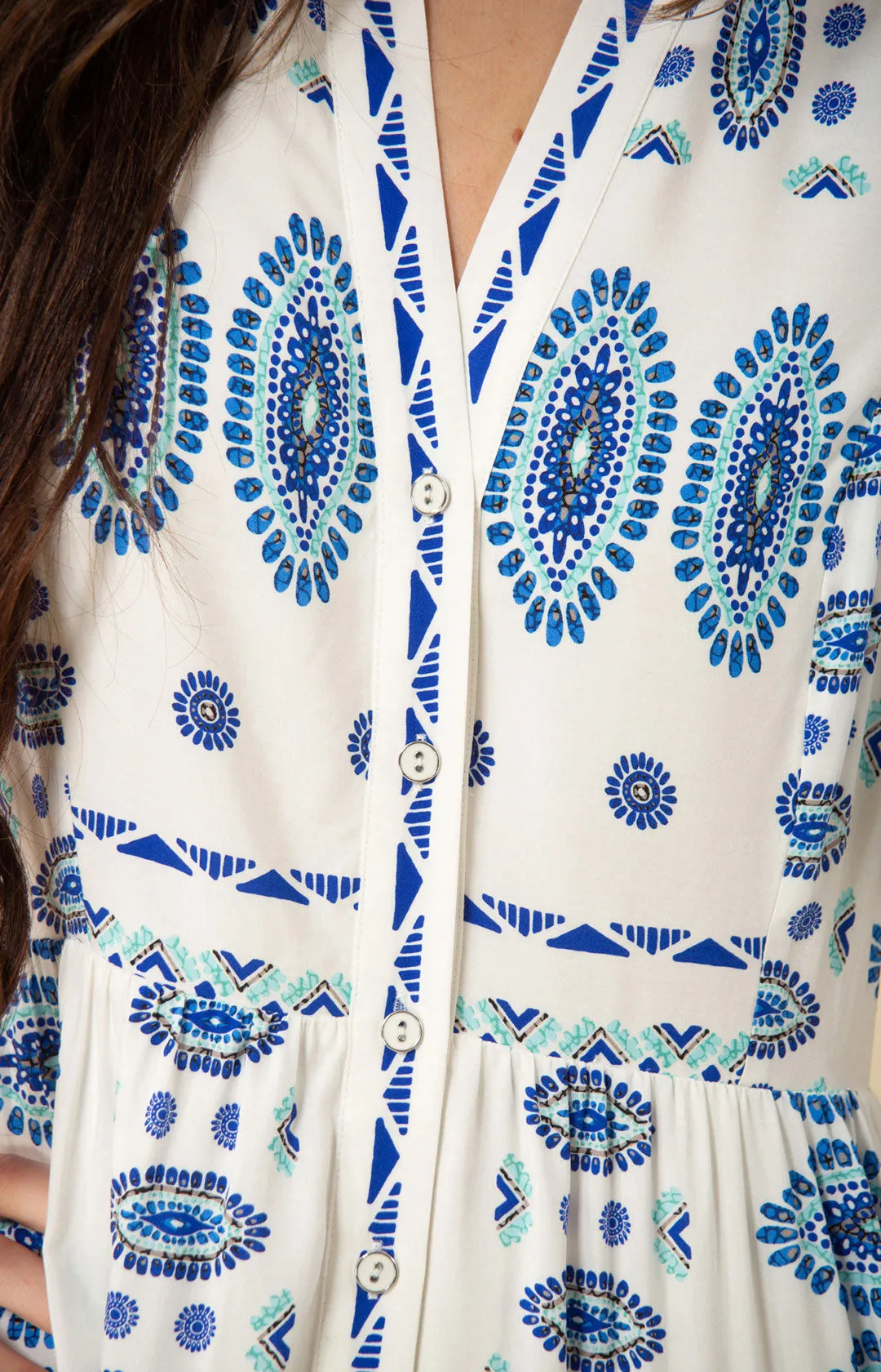 Hania Button Maxi Dress