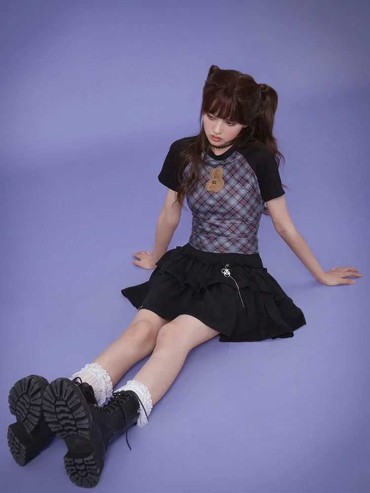 High waist cake skirt【s0000008877】