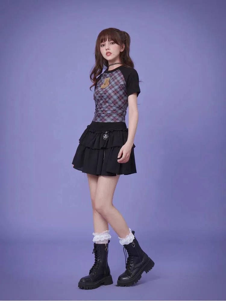 High waist cake skirt【s0000008877】