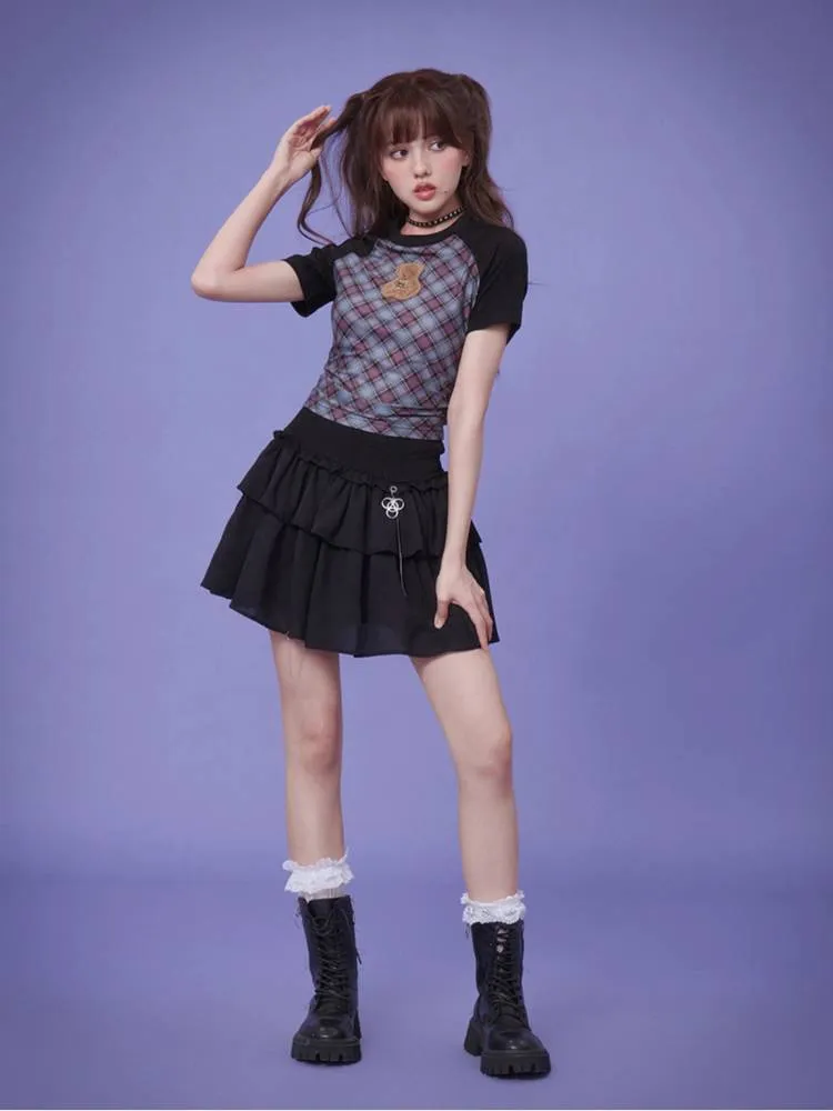 High waist cake skirt【s0000008877】
