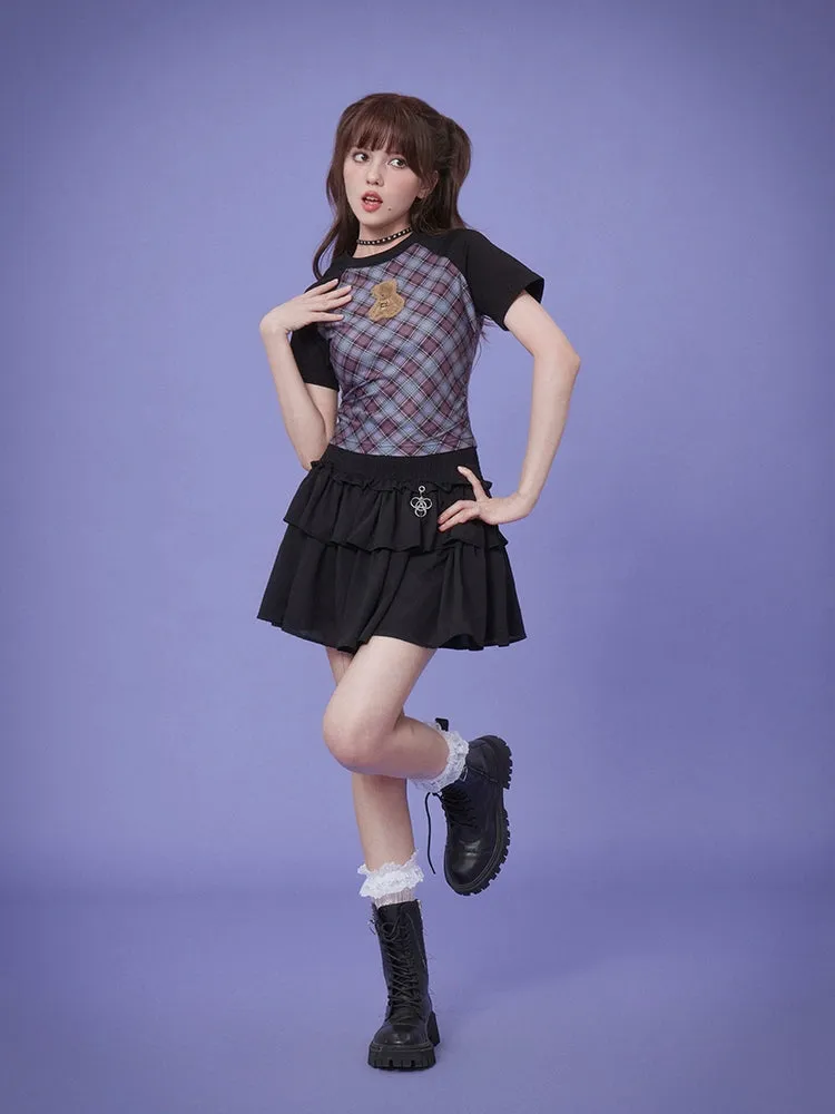 High waist cake skirt【s0000008877】