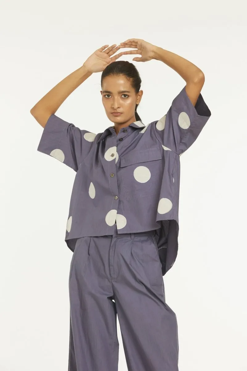 High Waist Pleated Pant Violet