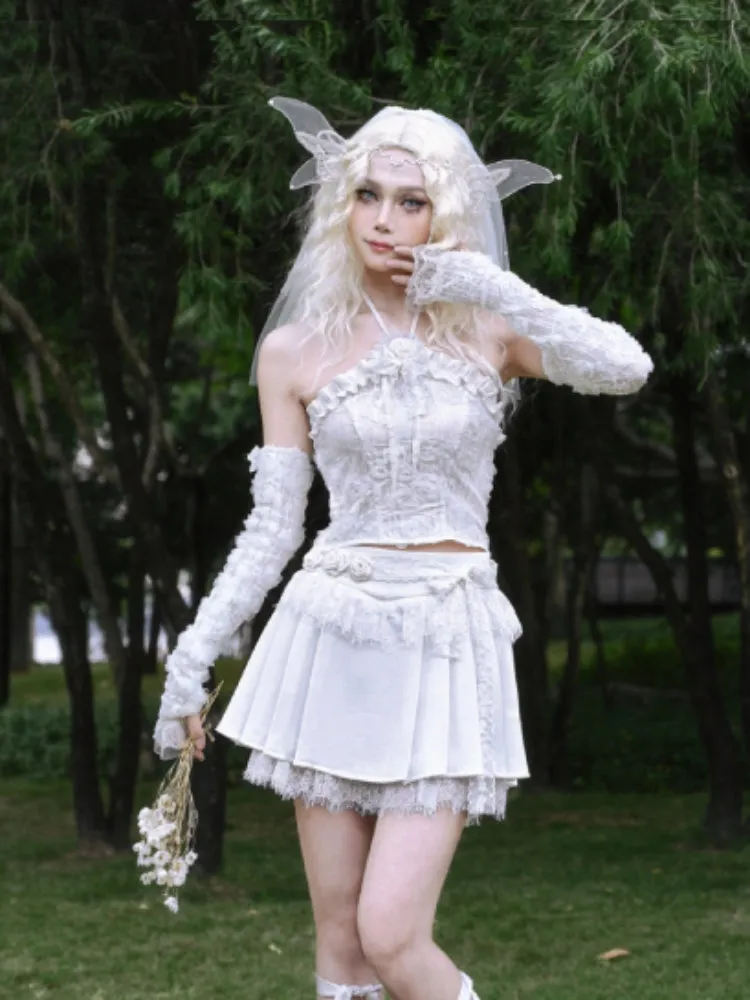 High waist slim pleated skirt【s0000005559】