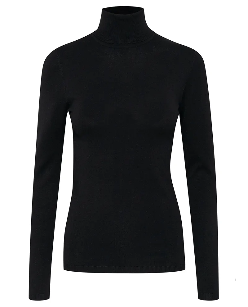 Ichi Mafa Black Rollneck Sweater