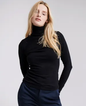 Ichi Mafa Black Rollneck Sweater