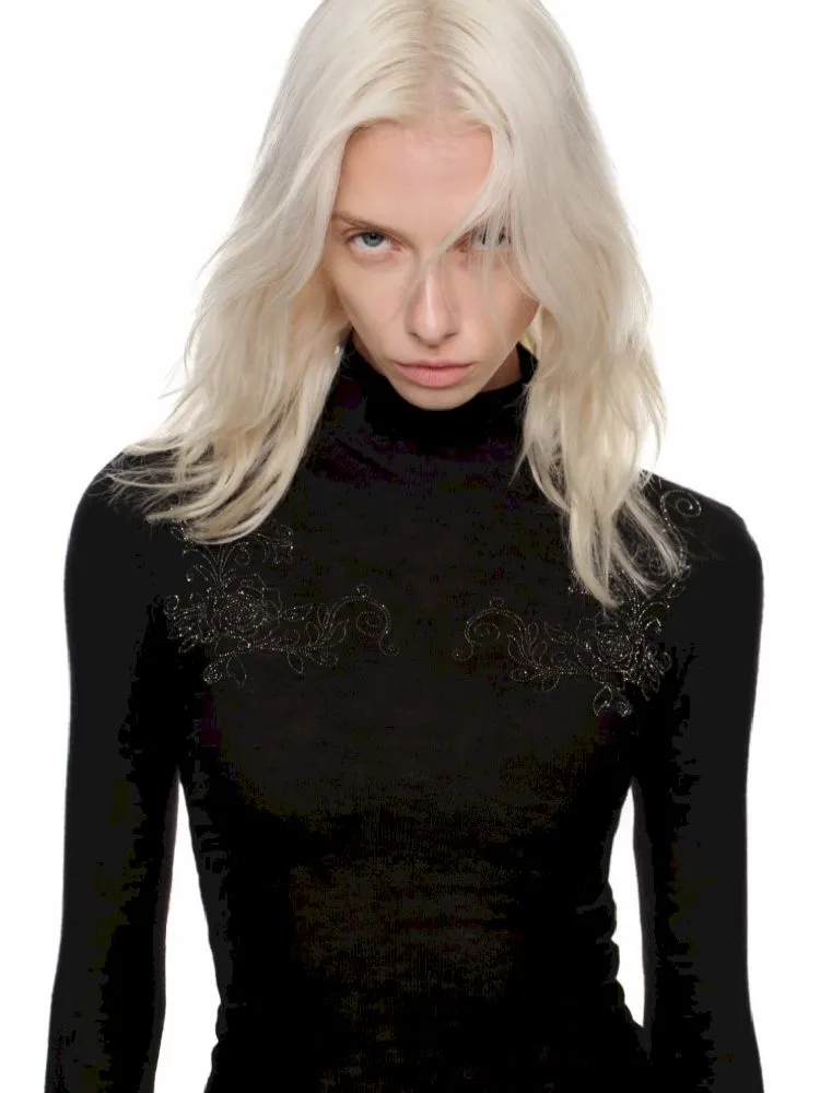 Knitted Turtleneck Bottom Shirt【s0000010645】