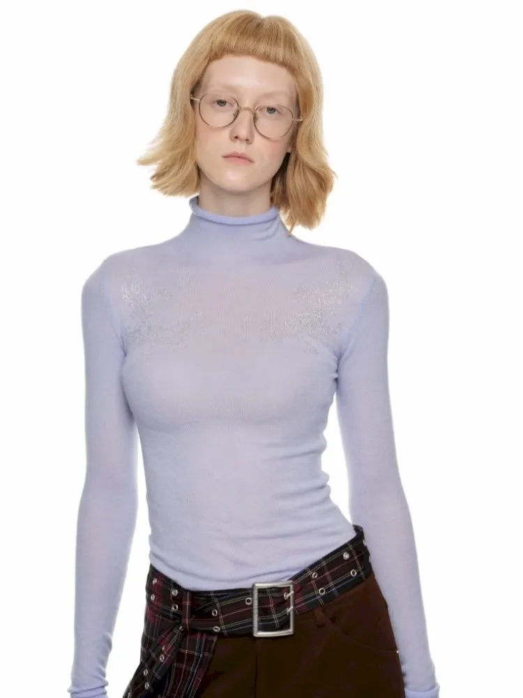 Knitted Turtleneck Bottom Shirt【s0000010645】