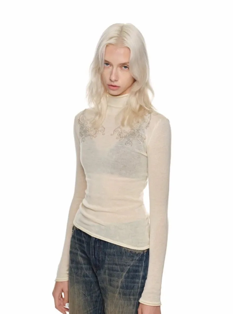 Knitted Turtleneck Bottom Shirt【s0000010645】