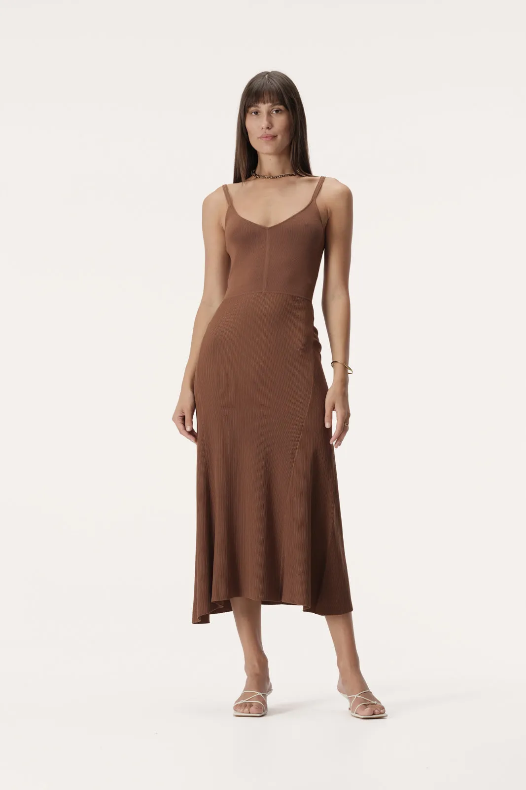 Leonie Knit Dress Tan