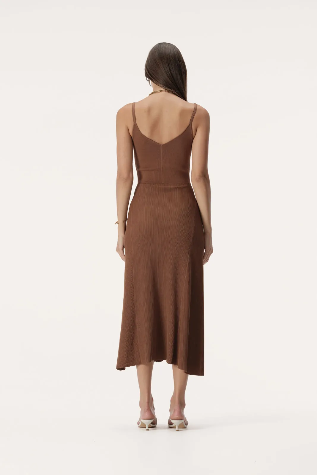 Leonie Knit Dress Tan