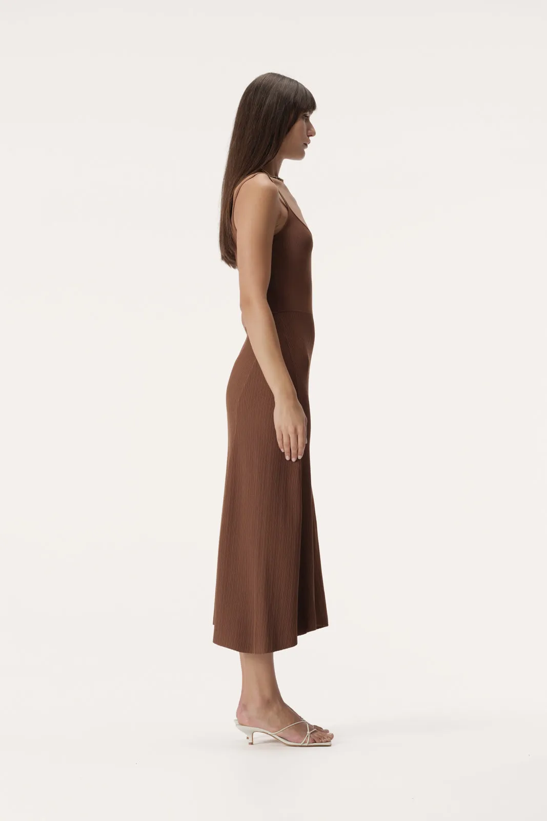 Leonie Knit Dress Tan