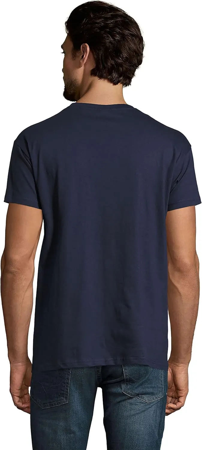 Men's Graphic T-Shirt Motorcycle Heartbeat Eco-Friendly Limited Edition Short Sleeve Tee-Shirt Vintage Birthday
