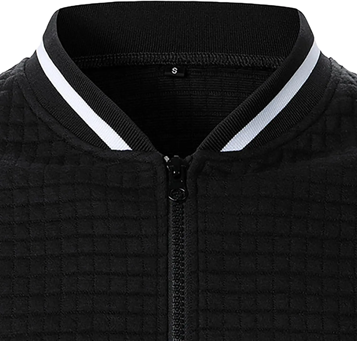Mens Lightweight Bomber Jackets Casual Waffle Zip Up Fashion Varsity Jacket Plus Size Running Hiking Travel Coat Top