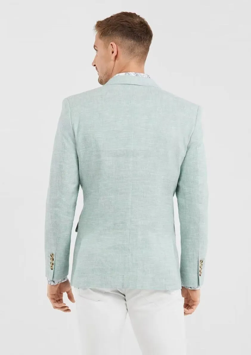 Mens Linen Suit Blazer for Men Casual Linen Suits for Men Lightweight Summer Linen Blazers for Wedding