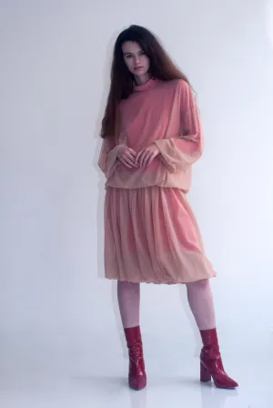 MESH SKIRT PINK