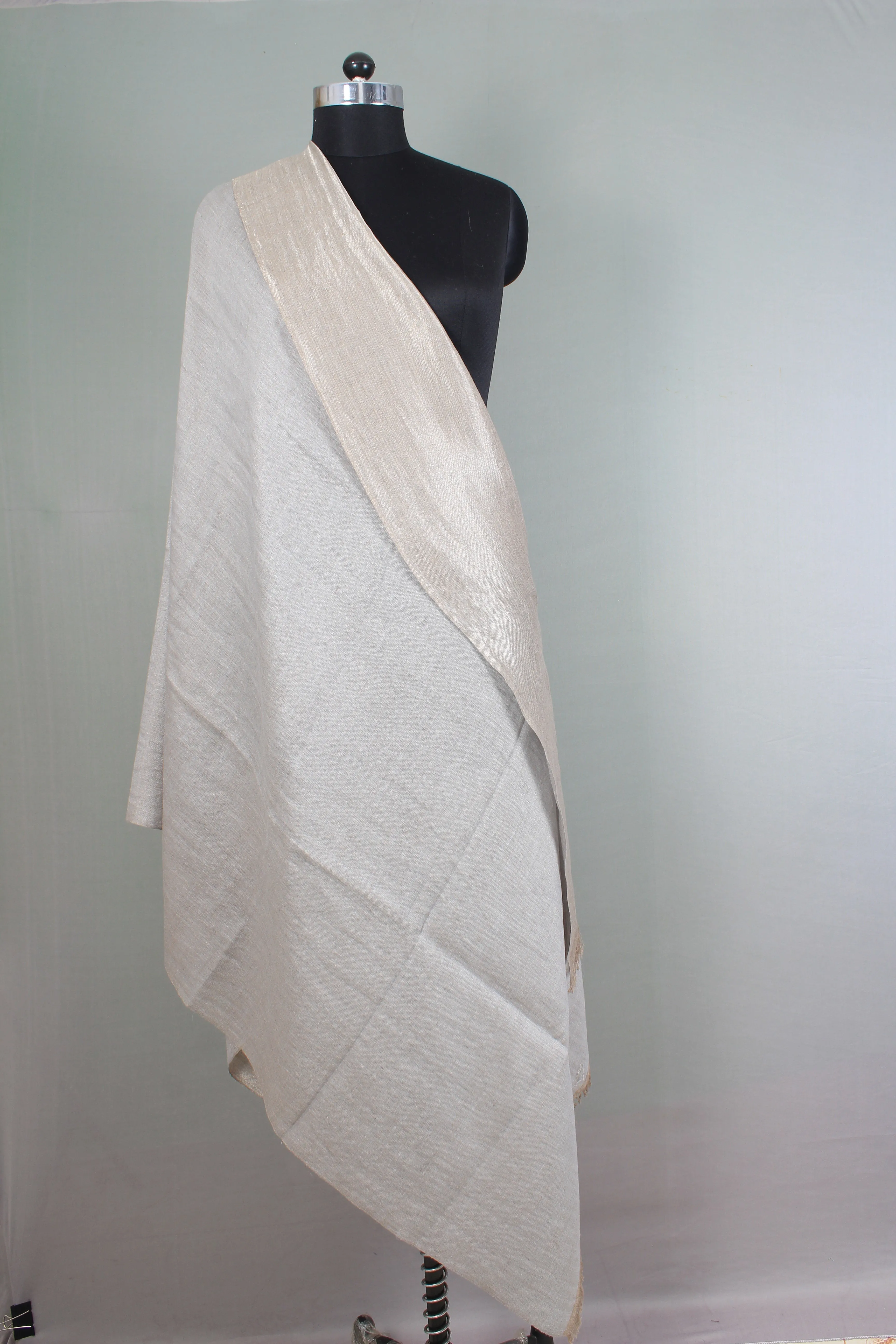 Nicolas Metallic Reversible Cashmere Shawl