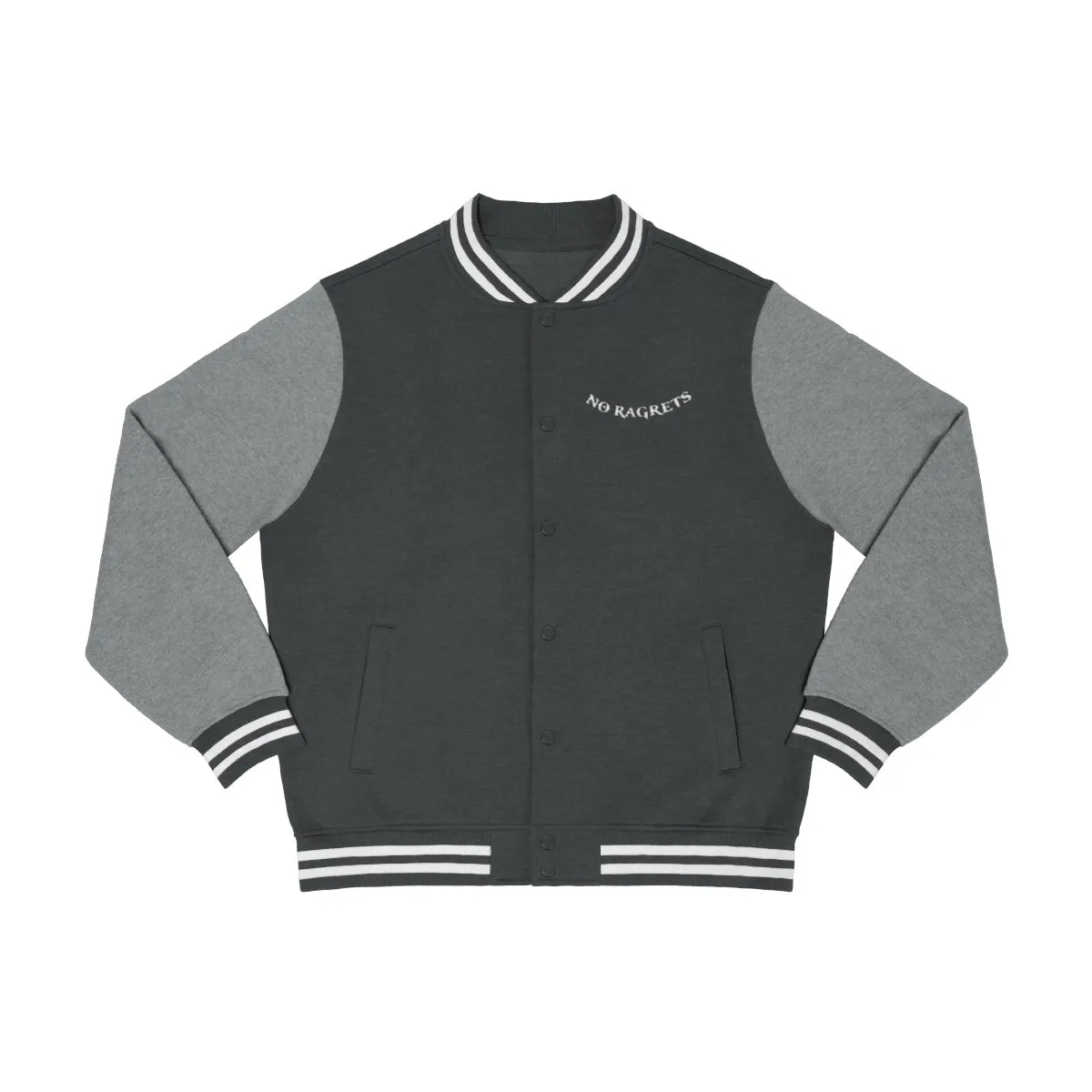 No Ragrets Men's Varsity Jock Jacket