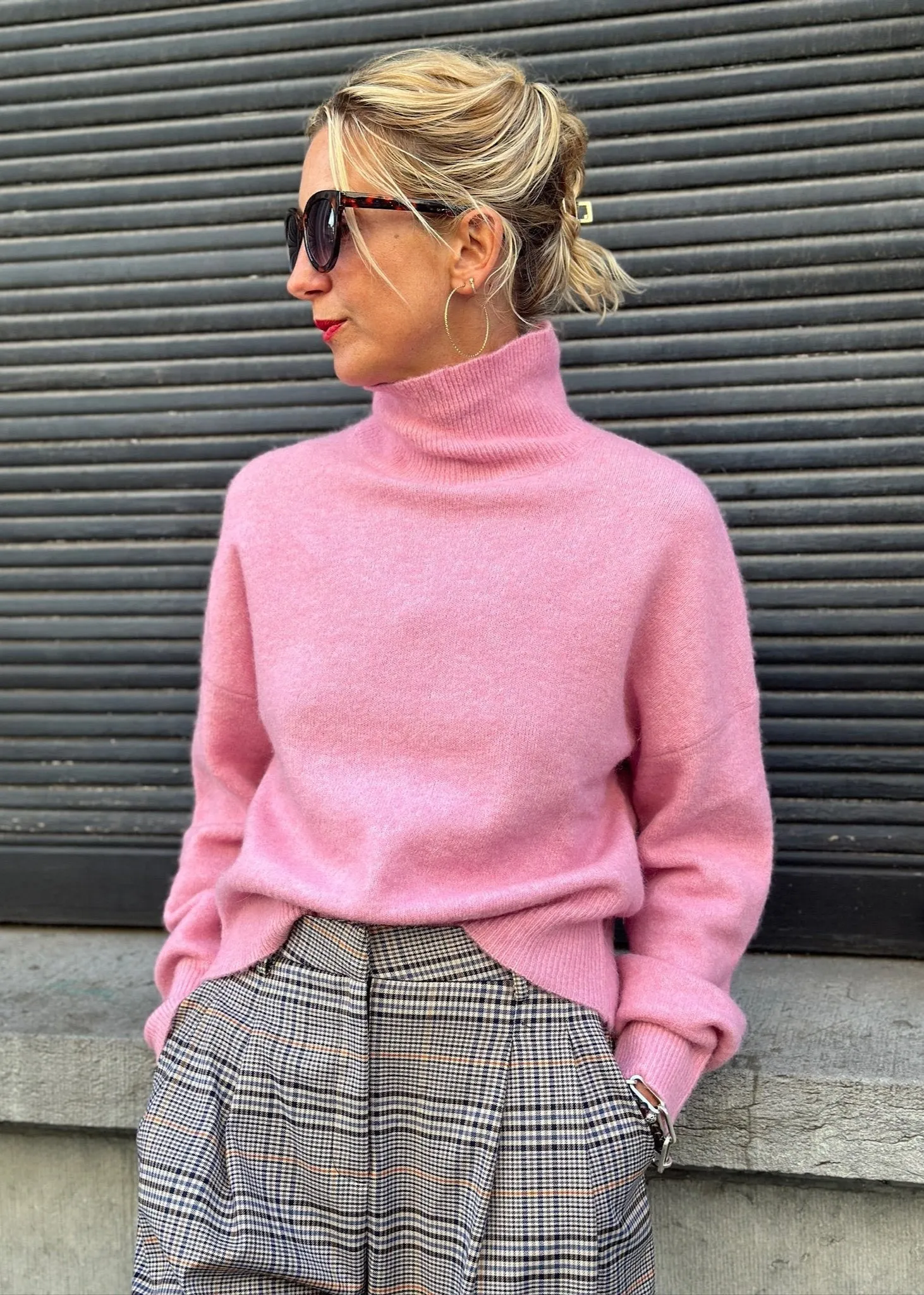 NOLA CASHMERE TURTLENECK | ORCHID SMOKE