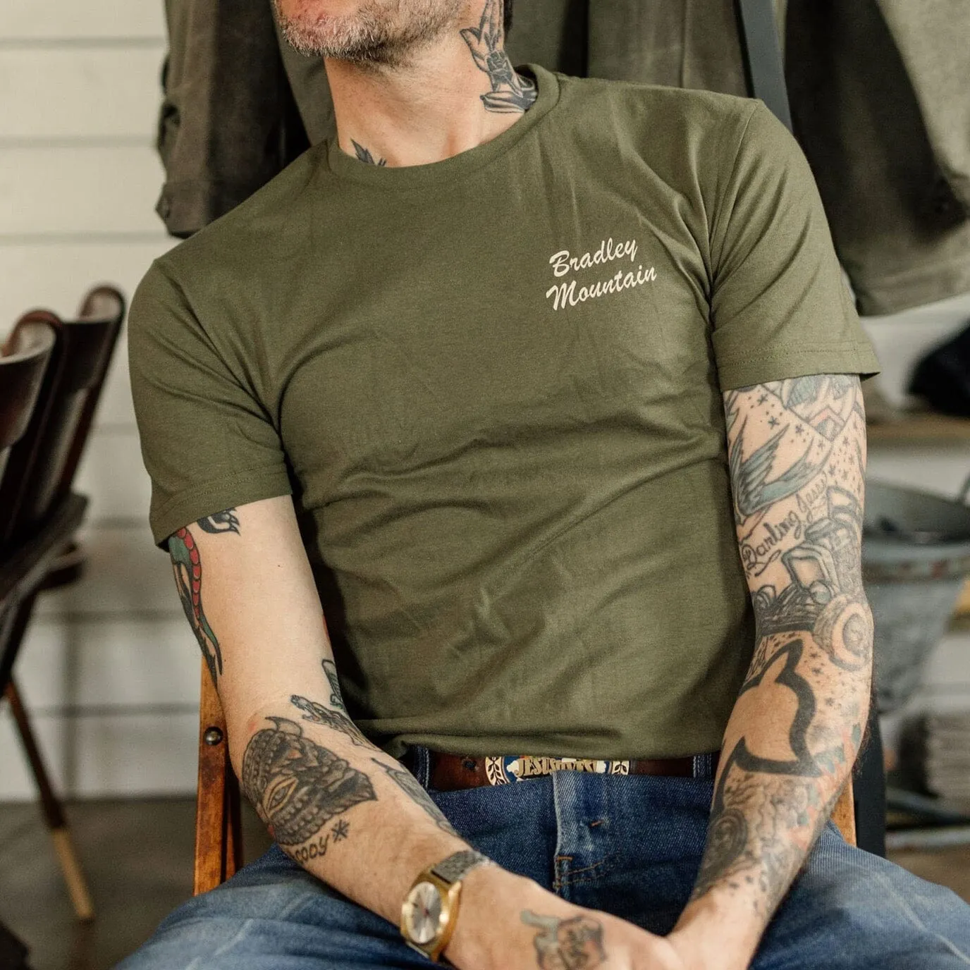 Olive Trout Tee