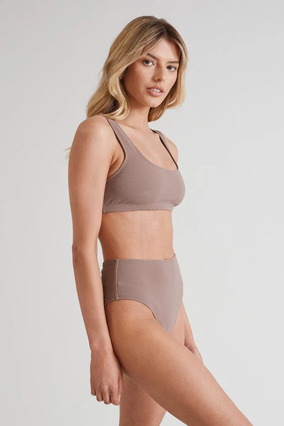 Paloma High Waisted Brief (Latte)
