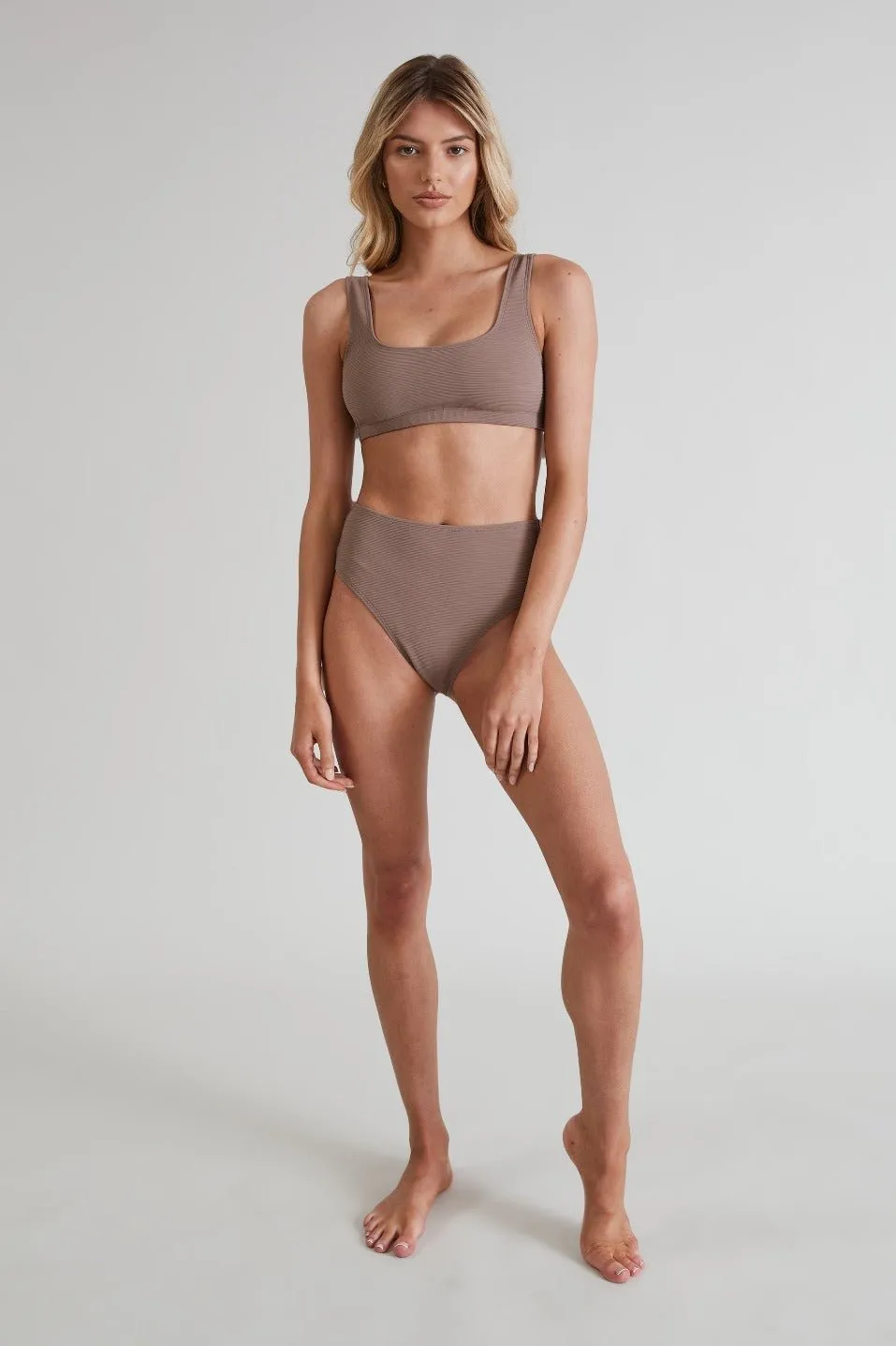 Paloma High Waisted Brief (Latte)