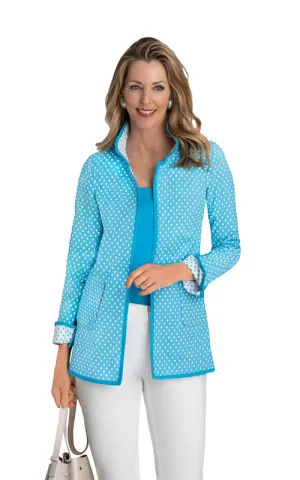 Polka Dot Reversible Car Coat