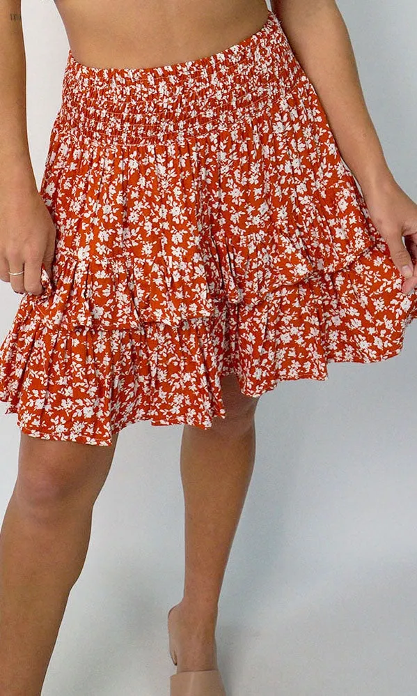 Rayon Skirt Havana Microflower, More Colours