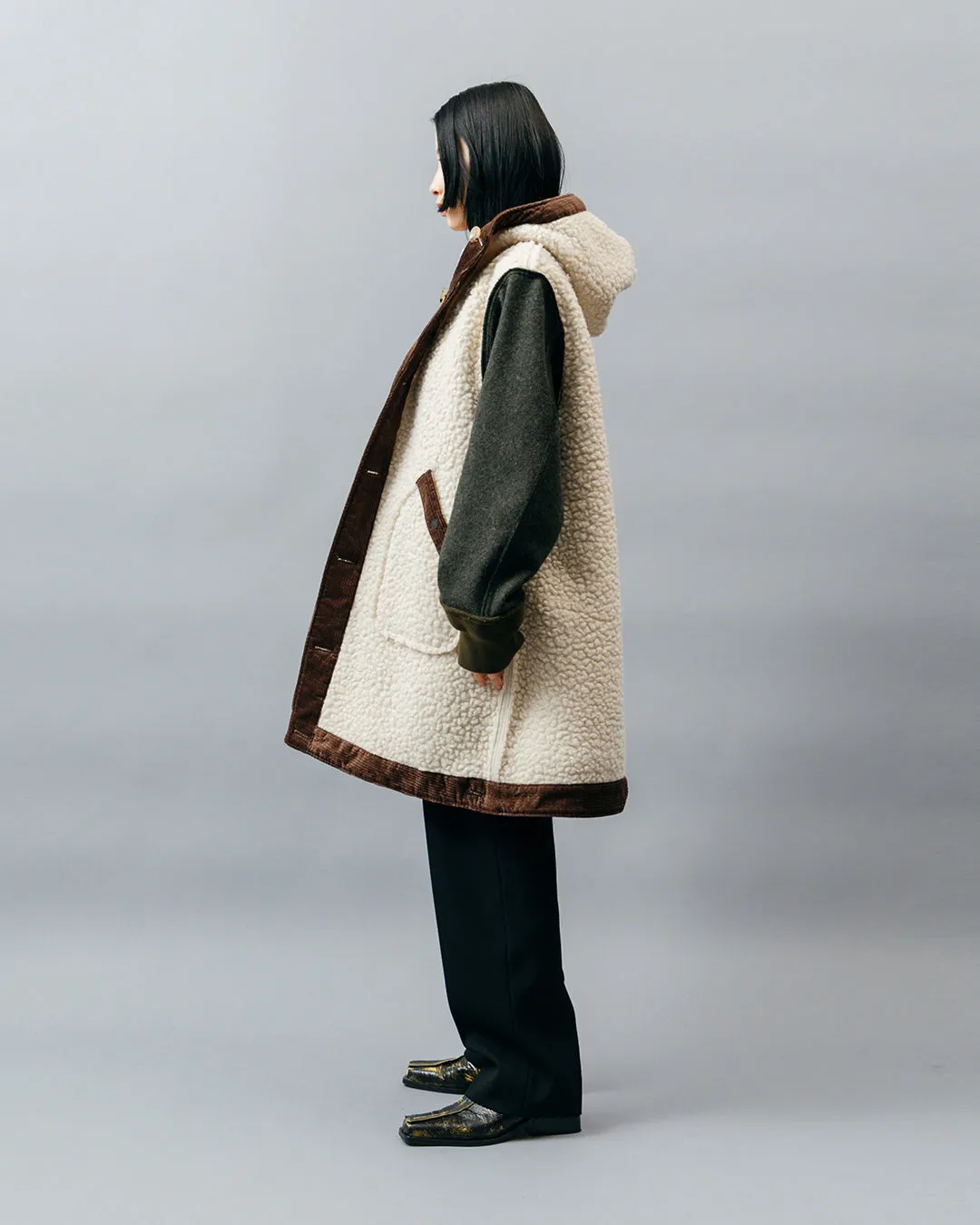 REVERSIBLE LINER HOODED COAT .10【FOREST】